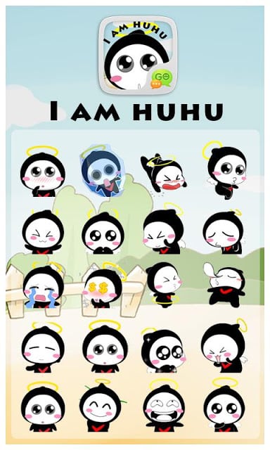 GO SMS HULA ANIMATED STICKER截图1