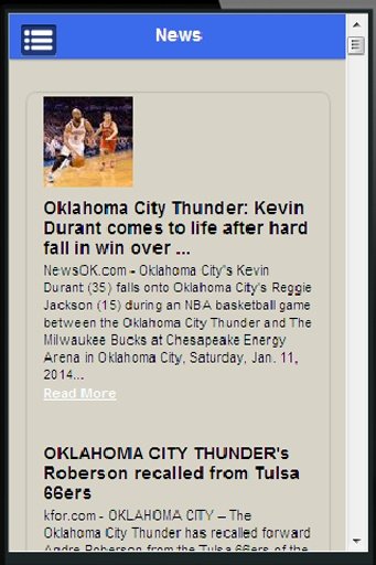 Thunder Basketball Fan App截图4