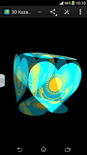 3D Kazakhstan Cube Flag LWP截图3