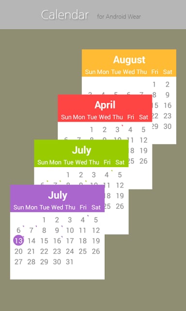 Calendar for Android Wear截图6