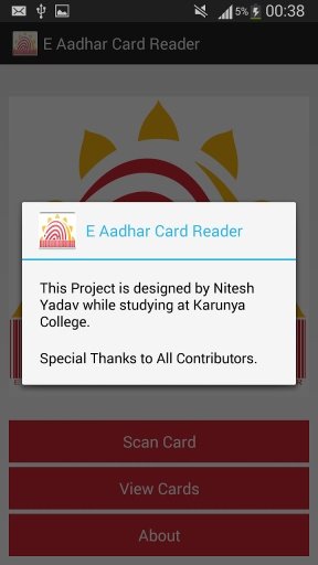 E Aadhar Card Reader截图3