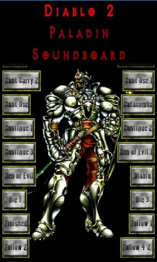 Diablo 2 Paladin Sound Board截图1