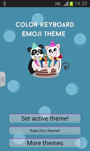 Color Keyboard Emoji Theme截图1