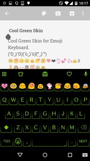 Neon Green - Emoji Keyboard截图5