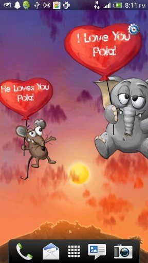 Valentines Elephant Wallpaper截图3