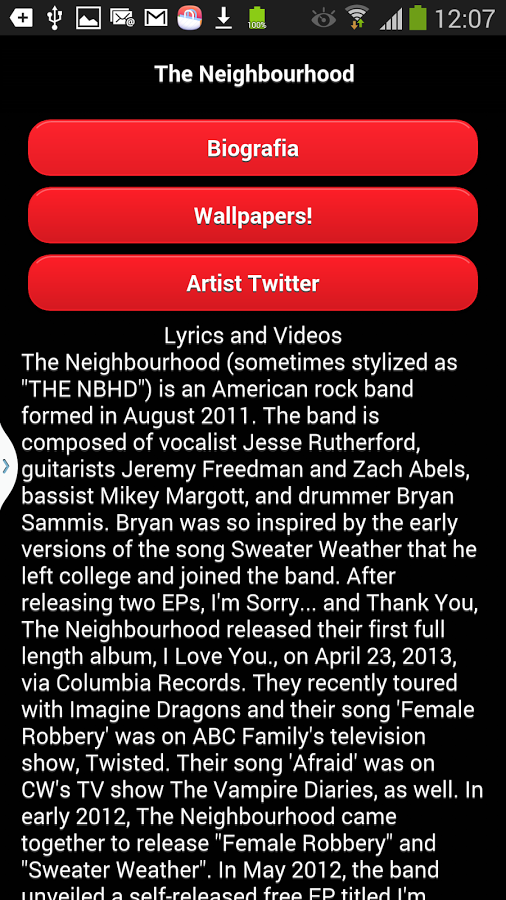 The Neighbourhood Music&Lyrics截图5