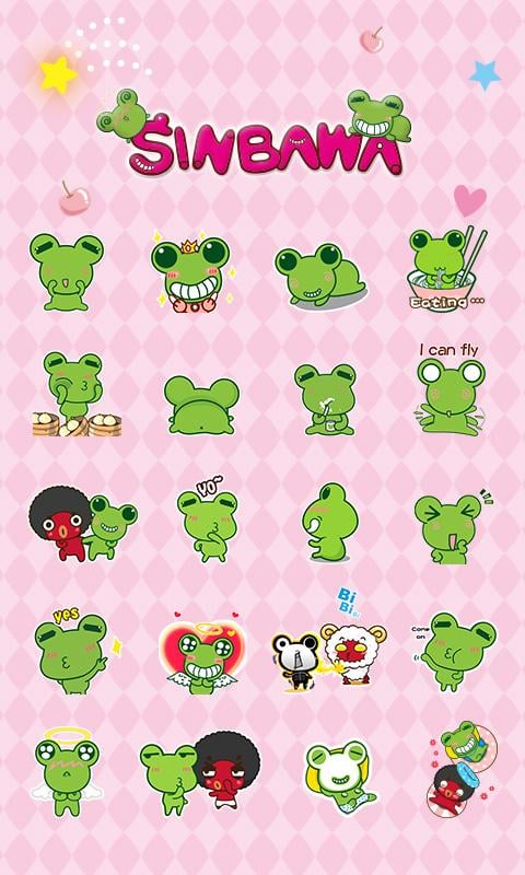 GO SMS PRO SINBAWA STICKER截图4