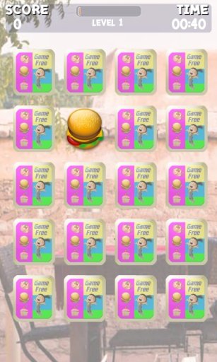 Kid Memory Game, Foods截图1