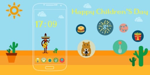 Childrens Day Icons &amp; Theme截图2