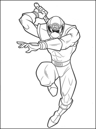 Power Ranger Coloring Page截图5