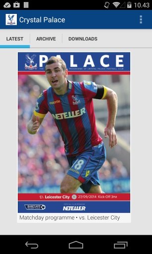 Crystal Palace FC programmes截图6