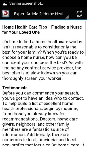 Home Health Care Tips截图4