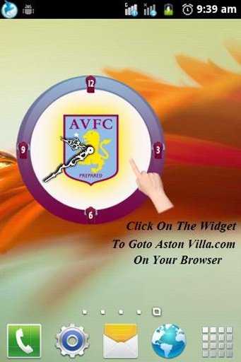 Aston Villa Clock Widget截图2