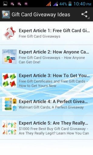 Gift Card Giveaway Ideas截图4