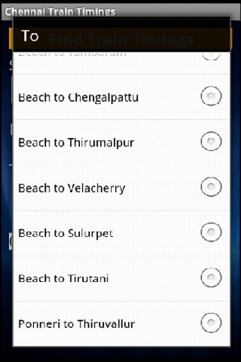 Chennai Train Timings截图1