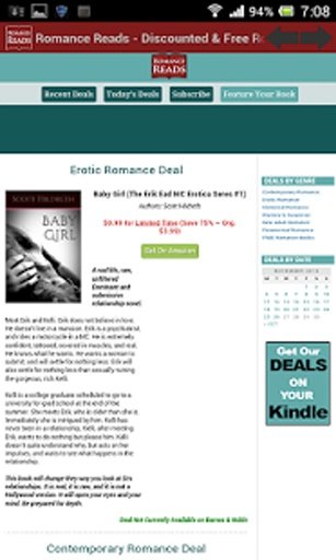 Romance Reads - Discounted & Free Romance eBooks for Kindle截图1