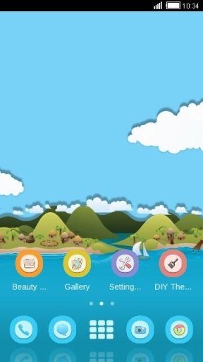 Island C Launcher Theme截图3