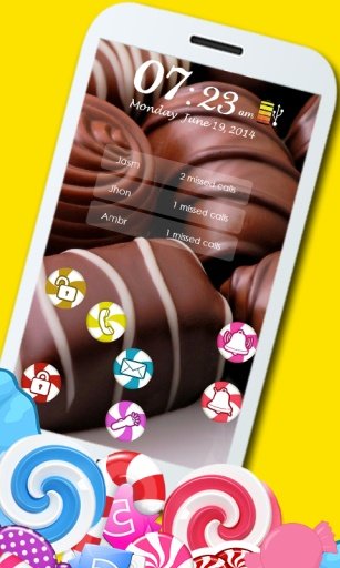 Candy Lock Screen截图1