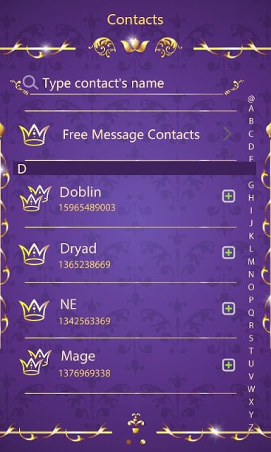 GO SMS PRO ROYAL THEME EX截图8