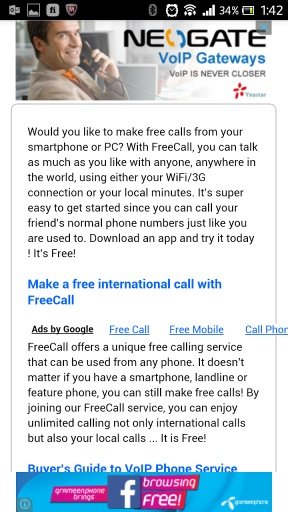 Free Mobile Phone Call截图2