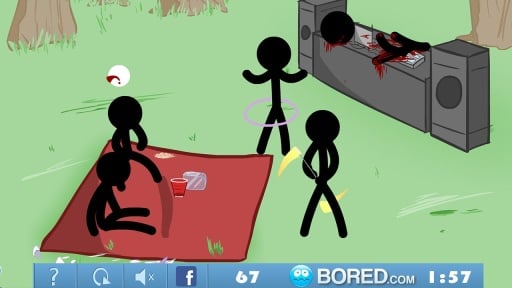 Stickman Click Death Park截图3