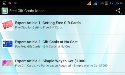 Free Gift Cards Ideas截图3