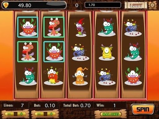 Angry Monster Slot Machines截图5