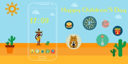 Childrens Day Icons &amp; Theme截图1