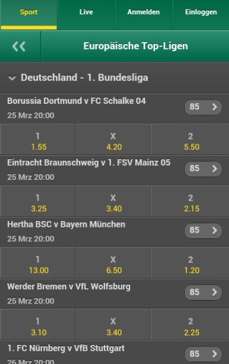 Sport Wetten Live截图5