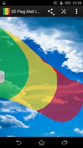 3D Flag Mali LWP截图1