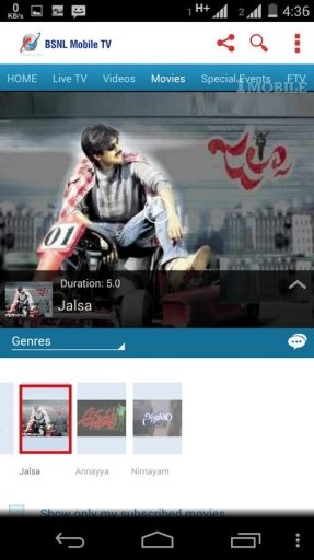 BSNL Mobile TV截图3