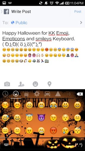 Happy Halloween Emoji Keyboard截图5