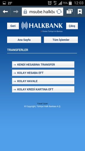 Halkbank Mobile Banking截图4