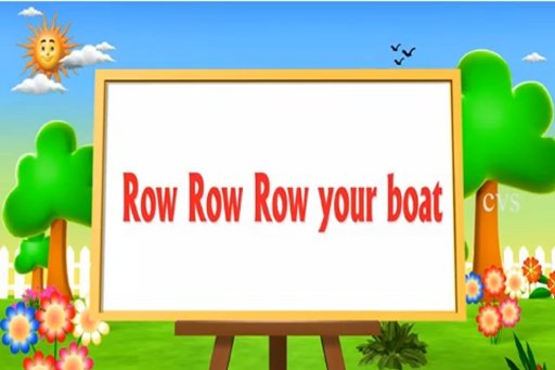 Kids Nursery Rhyme Row Row Row Your Boat截图1