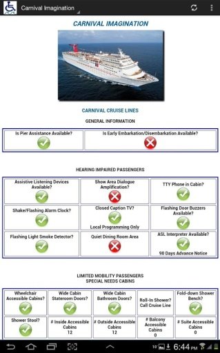 Barrier-Free Carnival Cruises截图1