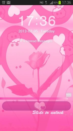 GO Locker Theme Pink Valentine截图3