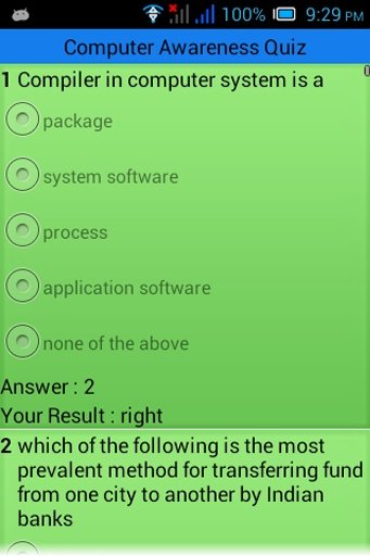 Computer Awareness Quiz截图3