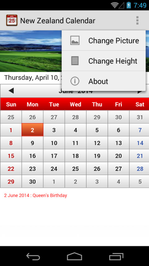 New Zealand Calendar截图2