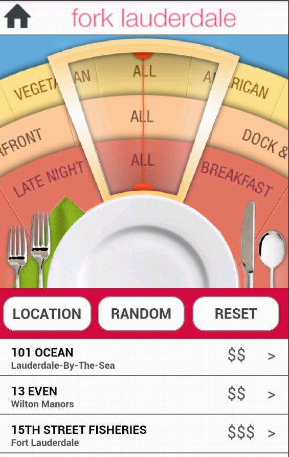 Fork Lauderdale Dining App截图2