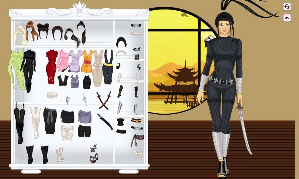 Ninja Girl DressUp截图5