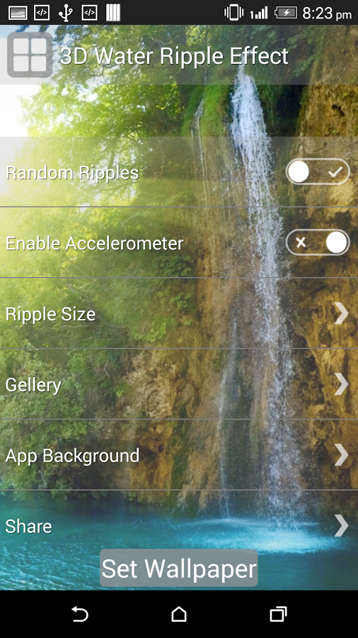 3D Water Ripple Effect LWP截图2