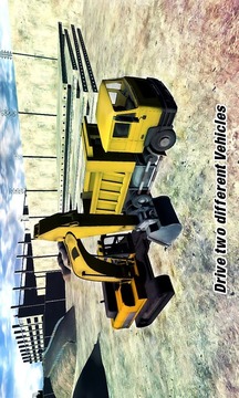 砂挖掘机拖拉机 3D 2截图