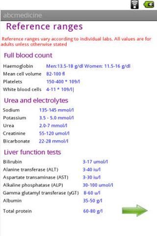 Medical Reference Ranges截图2