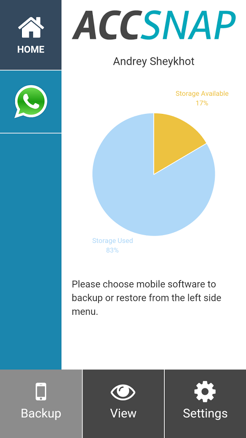 ACCSNAP - Backup for Mobiles截图8