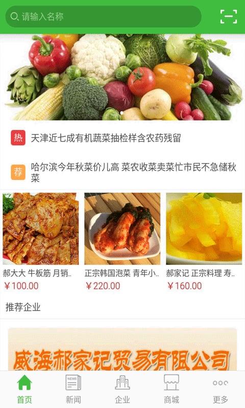 中国蔬菜食品截图1