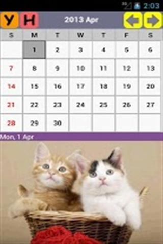 2013年小猫历日截图1
