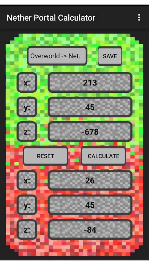 下界传送门计算器:Nether Portal Calculator截图4