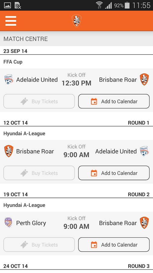 Brisbane Roar Official App截图7