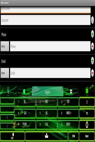 绿色火焰GO键盘主题截图2