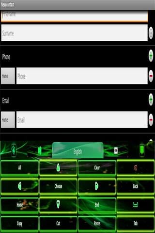 绿色火焰GO键盘主题截图1